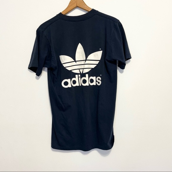 Vintage 80s Adidas Trefoil Short Sleeve Single Stitch T Shirt Mens Size Medium - Picture 6 of 10